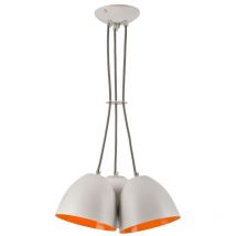 Lamkur Livia Cluster Pendel-Deckenleuchte Weiß, 3x E27