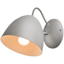 Lamkur Livia Dome Wandleuchte Silber, 1x E27