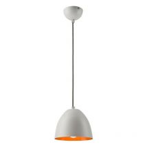 Lamkur Lighting - Lamkur Livia Plafonnier Dome Suspension Blanc, 1x E27
