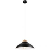Lamkur Lighting - Lamkur Lámparas de Techo Colgantes Dome Negras, 1x E27