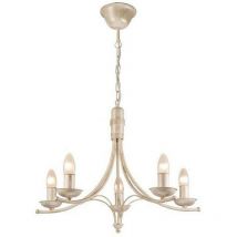 Lamkur Lighting - Lamkur Luca Traditional Kronleuchter Weiß, 5x E14