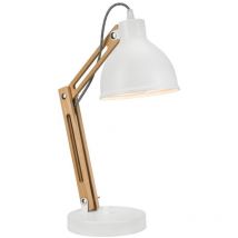 Lamkur Marcello Adjustable Schreibtischlampe Weiß, 1x E27