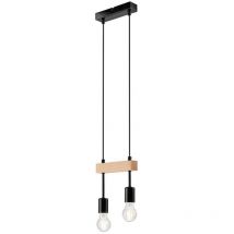 Lamkur Orazio Industrial Barra Foco Negro, 2x E27