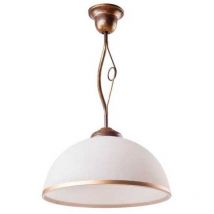 Lamkur - Retro Lámparas de Techo Colgantes Dome Marrón, 1x E27