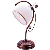 Lamkur Retro Tischlampe Braun, 1x E27
