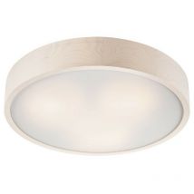 Lamkur Lighting - Lamkur Round Plafonnier cylindrique Blanc, 3x E27