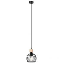 Lamkur Sienna Lámparas de Techo Colgantes Dome Negras, 1x E27