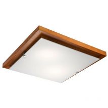 Lamkur Square Plafoniera a filo semplice rustica, 2x E27