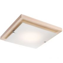 Lamkur Square Simple Flush Deckenleuchte Weiß, 1x E27