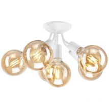 Lamkur Lighting - Lamkur Viggo Halbbündige Deckenleuchte mit mehreren Armen Weiß, 6x E27