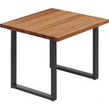 Lamo Manufaktur - Esstisch Küchentisch, 60x60x76 Cm (axbxh), Loft, Dunkel / Schwarz, Lbg-01-a-004-9005l