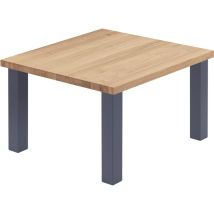 Esstisch Küchentisch, 60x60x47 cm (AxBxH), Classic, Natur / Anthrazit, LKG-01-A-002-7016Cl - Lamo Manufaktur