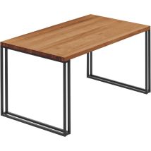 Esstisch Küchentisch, 120x80x76 cm (AxBxH), Frame, Dunkel / Schwarz, LEG-01-A-004-9005Fr - Lamo Manufaktur