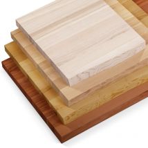 Plan vasque en bois, plan sous vasque salle de bain, plan de toilette, plan suspendu, bord naturel irrégulier (sans kit de fixation), 150x40 cm (l x