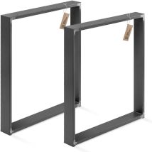 Tischgestell Simple Medium Tischbeine (Kufengestell, 2er Set), Industriestahl pulverbeschichtet - Lamo Manufaktur