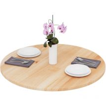 Tischplatte rund 90 cm aus Naturholz Holzplatte für Esstisch, Küchentisch, Bistrotisch Stärke: 28 mm Farbe: Natur - Lamo Manufaktur