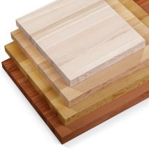Lamo Manufaktur - Waschtischplatte, Holzplatte Waschtisch, Küchenarbeitsplatte 150x60 cm (AxB), Natur, ohne Montageset, LWPG-01-A-002-EN