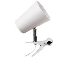 Lamp à Poser Fleur, Métal, Blanc, 8,4x18x18 cm