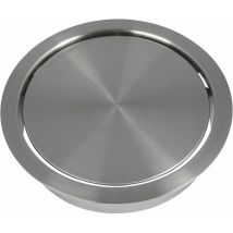 Lamp Einwurfklappe gedämpft rund 170 mm Edelstahl
