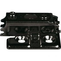 Kreuzmontageplatte J95, Schrauben, Distanz 0 mm, schwarz - Lamp
