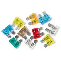 Set 10 fusibili lamellari con spia a led 12/32v