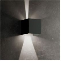 Zafferano - Applique led Cubetto IP54 6,5W avec ailettes Corten orientables