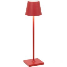 Lampada Poldina Micro, Lampada da Tavolo Ricaricabile e Senza Fili con Controllo Touch, Adatta per Salotto ed Esterni, Dimmer, 2200-3000 k, Altezza