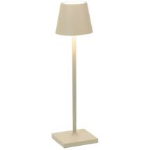 Lampada Poldina Micro, Lampada da Tavolo Ricaricabile e Senza Fili con Controllo Touch, Adatta per Salotto ed Esterni, Dimmer, 2200-3000 k, Altezza