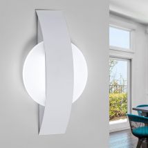 Lampada a parete a led moderna Lampada a parete rotonda Cold Bianco 6000K per camera da letto, soggiorno, corridoio, ingresso bianco