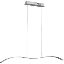Lampada a sospensione LED 1 luce 24W – 1700 lm – 3000K – Vetro – Nichel opaco – Action