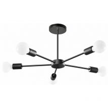 Lampada a sospensione APP1024-5CP spider 5 nero 5-PUNTI luce E27 52X52X25CM