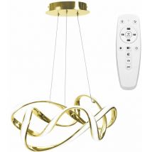 Lampada a sospensione APP821-CP moderno eve oro led + telecomando 1-PUNTI luce 70 w 49X20CM regolabile