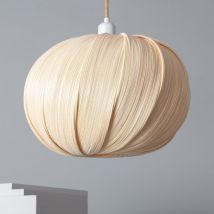 Lampada a Sospensione Bambù Korowai Tessuto Naturale