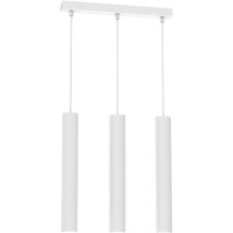 Lampada A Sospensione Tubolare Bianca 3xgu10 Milagro Hudson Mlp8799