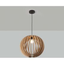 Lampada a sospensione in legno 'burma' - ø 45cm - E27