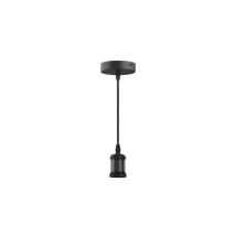 Lampada A Sospensione In Stile Antico Xxcell Nero Opaco - E27 - 1m