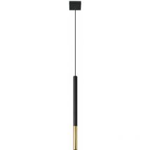 Lampada a sospensione Lampada a sospensione in metallo nero Cilindro nero Lampada a sospensione nera moderna, realizzata in acciaio con accento