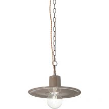 Lampada a sospensione land in ceramica smaltata D32 cm fango