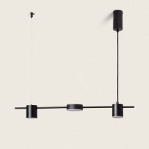 Lampada a Sospensione led Kurna Metallo 18W Nero Opaco