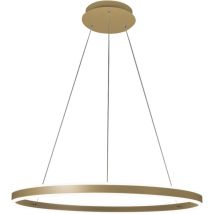 Fabas Luce - Suspension Led Palau 64 W 3 000 K À Intensité Variable Ø 80 Cm Or Mat - Lustre En Métal Et Méthacrylate