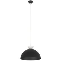 Lampada A Sospensione Lunaro, Metallo, Nero, Bianco, 40x140x40 Cm