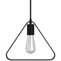 Creative Cables - Lampada a sospensione Made in Italy completa di cavo tessile, paralume Duedì Apex e finiture in metallo Senza lampadina - Nero - No