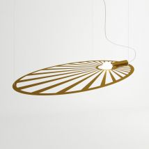 Sollux - Lampada a sospensione moderna con struttura in filo d'oro E27 Lámpara colgante moderna con marco de alambre Dorado E27