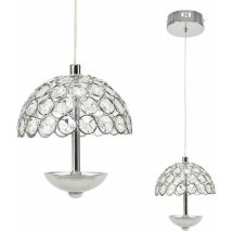 Lampada A Sospensione In Cristallo 1x5w Led Venus Ml314 Milagro