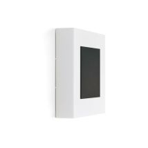Lampada applique led Lombardo art 250 mask, 17w, 2040 lumen, colore luce bianca naturale 4000k, colore decorazione nero, lom ll116102n