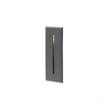 Lampada applique segno da incasso grigio antracite 230V led 3W IP54 3000K