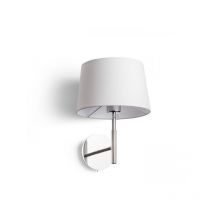 Broadway Wandleuchte weiss chrom 230V E27 42W