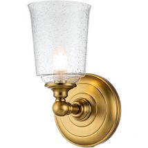 Elstead Feiss Hugeunot Lampada da parete in ottone brunito, IP44