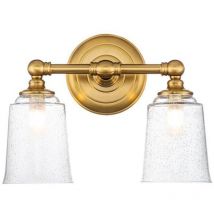 Elstead Feiss Hugeunot Lampada da parete in ottone brunito, IP44