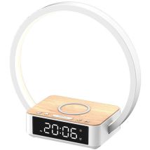 Lampada Da Comodino A Led Con Funzione Di Ricarica 10 W, Luce Sveglia Touch Dimmerabile Con 3 Livelli Di Luminosità, Luce Notturna Calda Con 